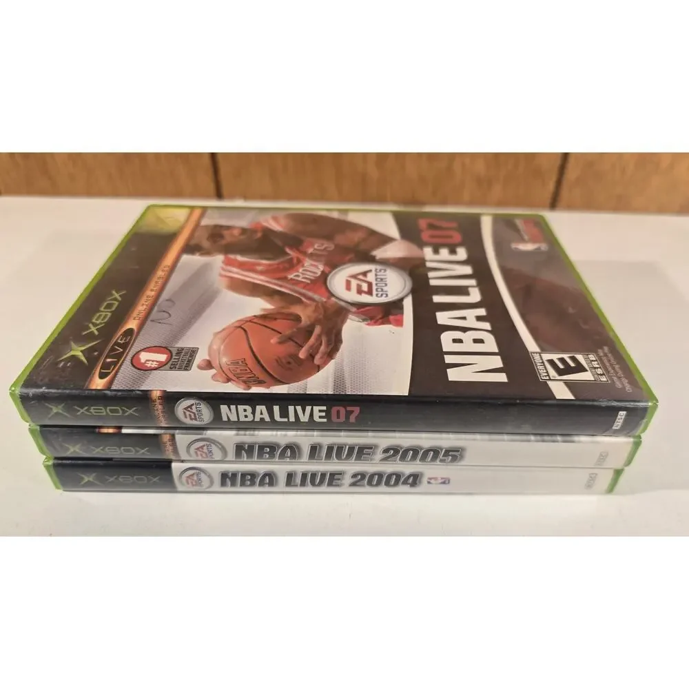 NBA Live 2004 2005 07 Original Xbox Game Lot (3  games) BASKETBALL